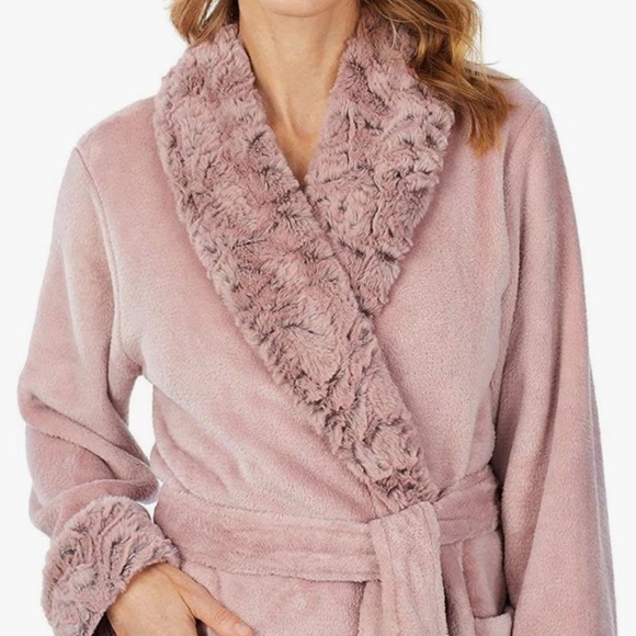 Midnight by Carole Hochman Ladies XXL Soft Mauve Lilac Robe - Picture 2 of 11